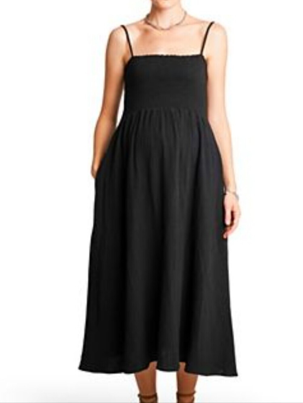 Old Navy Black Smocked Sundress NWT